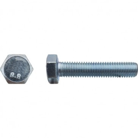 Vis tête hexagonale totalement filetée classe 8,8 Zingué - 8 x 30 mm - Boite de 200 - LENNIE - VHT880803002B