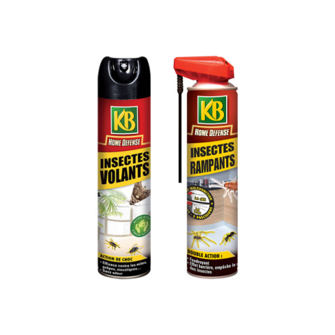 Pack kb home defense - insecticides pour insectes volants et rampants