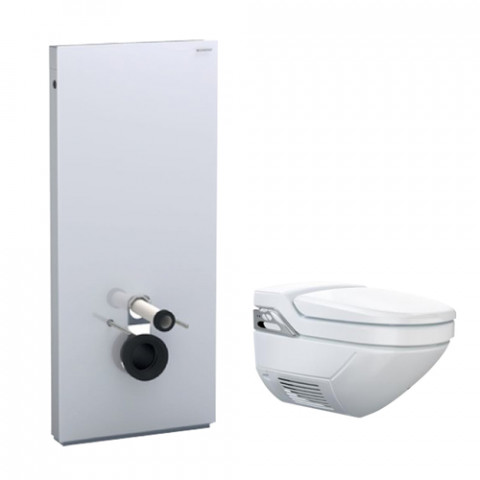 Panneau WC Monolith avec Pack WC suspendu Aquaclean 8000plus