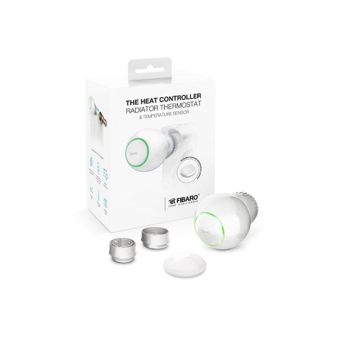 Kit tête thermostatique z-wave+ et capteur de température - heat controller - fibaro