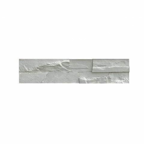 Parement imitation pierre blanc plâtre 0.82 m2