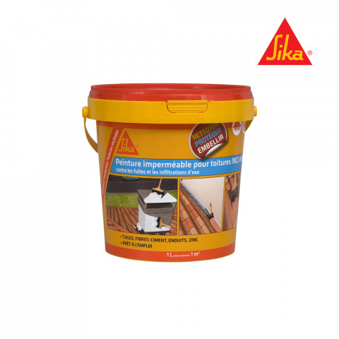 Peinture De Protection Sika Sikagard Protection Toiture Inclinée Terre Cuite 1l