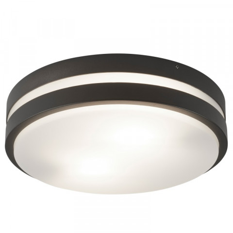Plafonnier 29 cm outdoor lights, en aluminium et polycarbonate