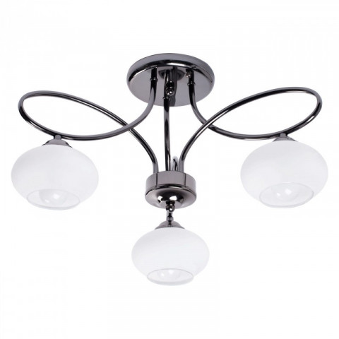 Plafonnier gris megapolis 3 ampoules 27 cm