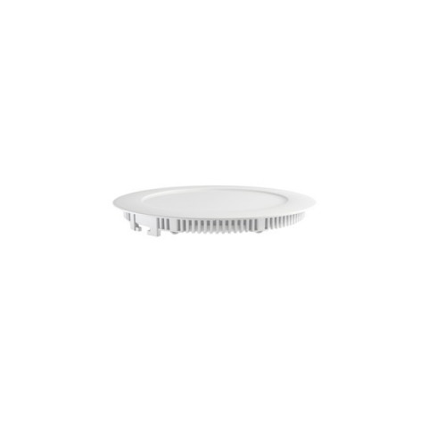 Plafonnier led 12 watt (eq. 100 watt) - Diam : 180mm - Couleur eclairage - Blanc chaud 3000°K, Finition - Aluminium
