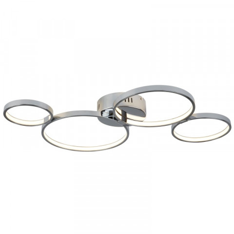 Plafonnier solexa, chrome, 4 ampoules