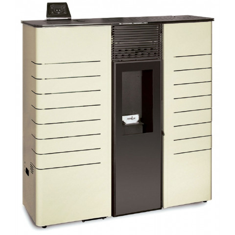 Poêle à granulés canalisable compact de couloir phoenix 9,4kw blanc perlé