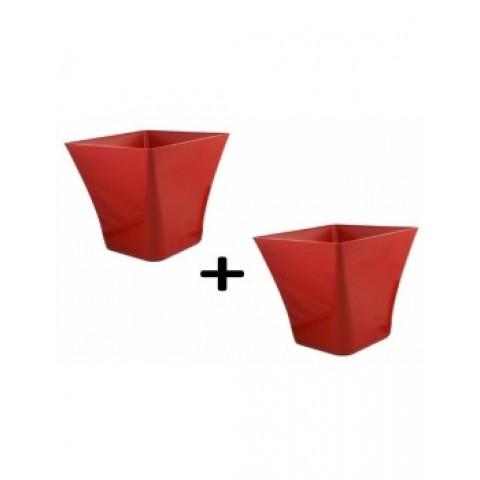 Pot laurea carre 23x23x20cm chapelu-lot de 2 - coloris au choix