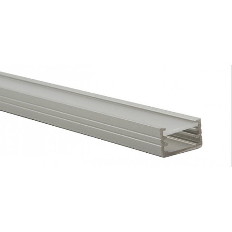 Profilé aluminium rectangulaire ruban led - 1 mètre
