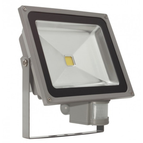 Projecteur led COB 50 watt avec détecteur - Couleur eclairage - Blanc neutre