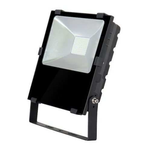 Projecteur led plat 80 watt - ip65 - couleur éclairage au choix, finition - noire