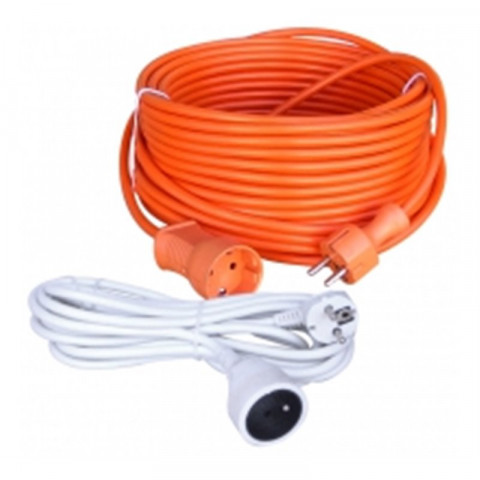 Outifrance Rallonge Electrique 5 M Cable 3 X 1 Mm 10 A Blanc Prise Cylindrique Avec Terre Distriartisan