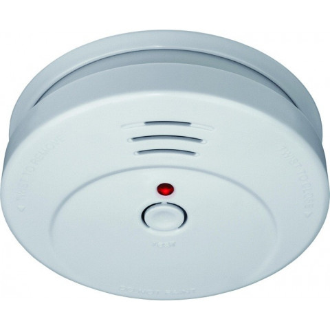 Détecteur de fumée SMARTWARES certifie CE Ø10 CM Pile 9V incluse - RM144CHQ
