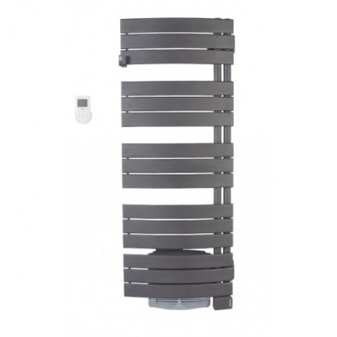 sèche-serviettes NEFERTITI GRIS ventilo 1750w Pivotant Intégral droit