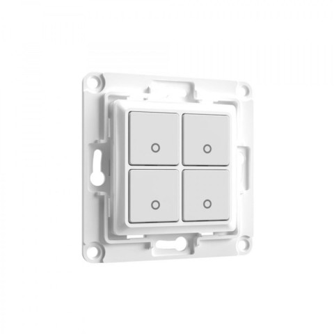 Interrupteur mural quadruple blanc shellywallswitch4buttonw – shelly