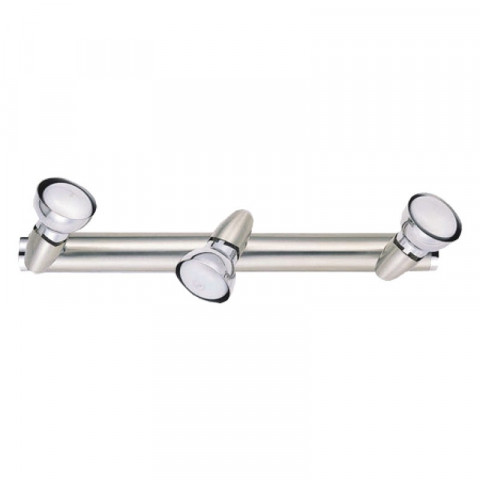 Spot chromé techno 3 ampoules 14 cm