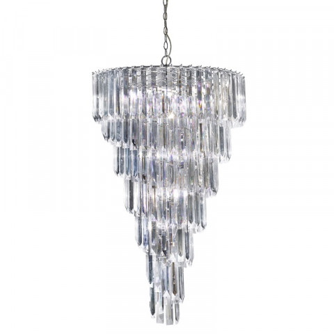 Suspension 9 ampoules sigma, en chrome et acrylique