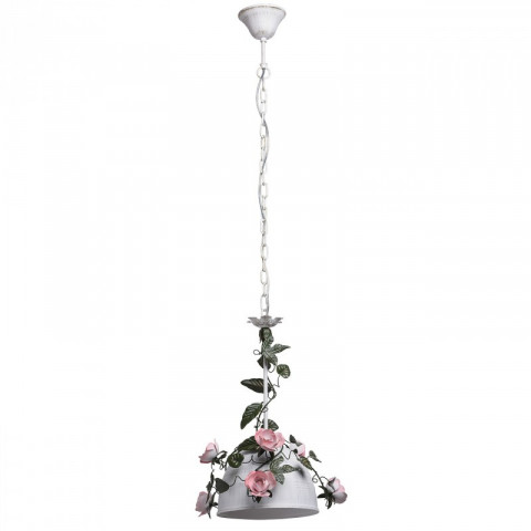Suspension blanche flora 1 ampoule 125 cm
