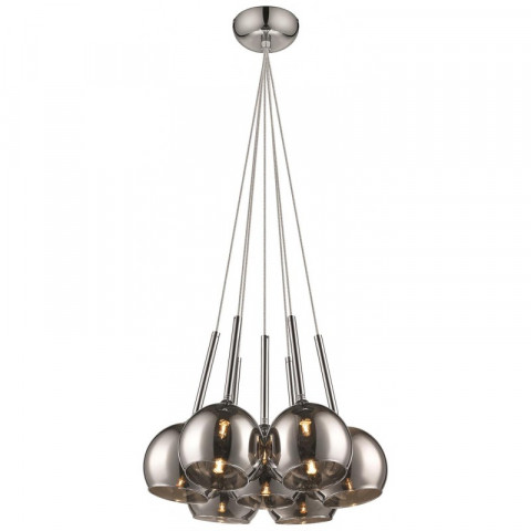 Suspension chrome warwick 7 lumières