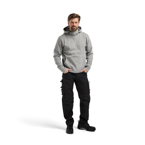 Sweat à capuche Gris chiné 34301157 - Taille au choix