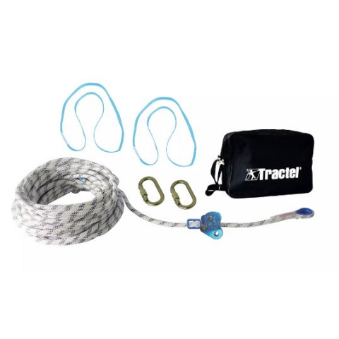 Ligne de vie temporaire 18 m TEMPO 3 TRACTEL pour 3 utilisateurs - 62862