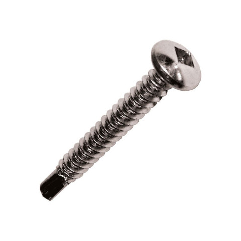 Vis inox A2 autoperceuse à tête cylindrique et empreinte carrée pour alu - Ø 4.2 x 32 mm - Boite de 500 - SCELL-IT - TCQN42032