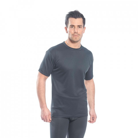 Tee-shirt thermique manches courtes portwest 100% polyester