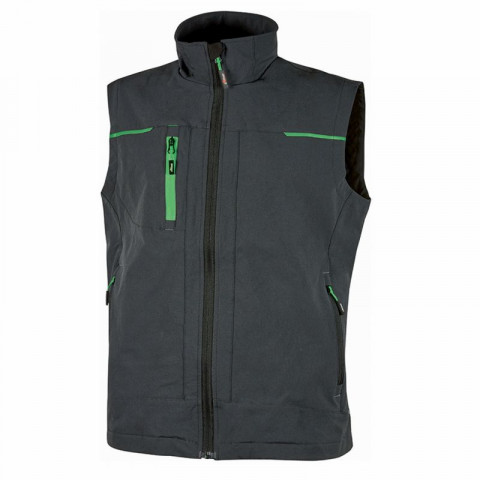 Gilet en tissu saturn - gris / vert - Taille au choix