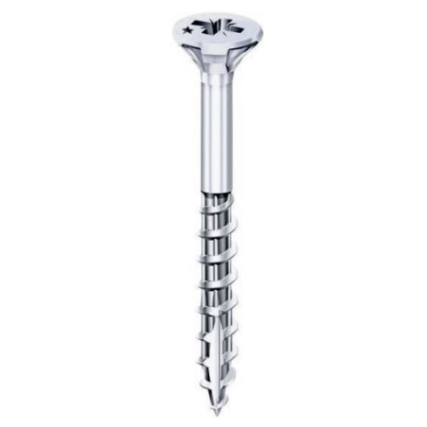 Vis Rocket tête fraisée Pozi VYNEX Acier zingué 4.5x40/22 - Boite de 500 - 351400025142