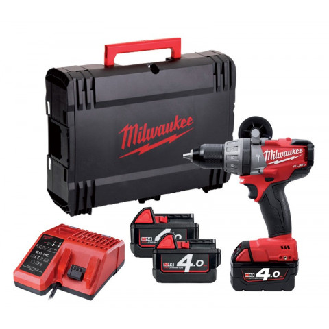 Perceuse à percussion MILWAUKEE 18V 4Ah + 3 Batteries M18SET1-403X - 4933447112