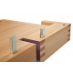 Etabli de bois pro (bois de hêtre massif) 2120x760x860 mm  premium 2 