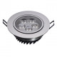Plafonnier chromé techno 5 ampoules 4 cm