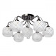 Plafonnier gris megapolis 7 ampoules 25 cm