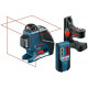 Laser 2 croix 360° livré en coffret L-BOXX GLL 2-80 + Support BM 1 Plus + Détecteur LR 2 BOSCH 0601063203