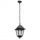 Plafonnier d'extérieur noir street 1 ampoule 100 cm