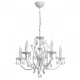 Chandelier blanc classic 5 ampoules 96 cm
