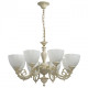 Chandelier beige classic 8 ampoules 83 cm