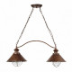 Suspension de jardin brun foncé nautica 2 ampoules
