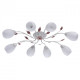 Plafonnier blanc flora 8 ampoules 20 cm