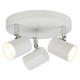 Plafonnier rollo, blanc, 3 ampoules