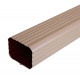 Dauphin aluminium 60 x 80 mm rectangulaire épaisseur 1,5 mm - coloris et longueur au choix Beige-Rose