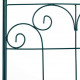 Treillis clôture plante grimpante arche jardin fer set de 2 vert  