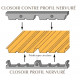 Closoir Profil pour bac acier nervuré - boite de 50m