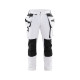 Pantalon peintre stretch 4D poches flottantes Blanc/Gris foncé 10791645 - Taille au choix