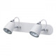 Spot blanc techno 2 ampoules 14 cm
