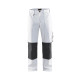 Pantalon peintre Blanc/Gris-Foncé 10911210 - Taille au choix