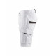 Short de peintre stretch Blanc/Gris-Foncé 10941330 - Taille au choix 
