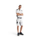 Short de peintre stretch Blanc/Gris-Foncé 10941330 - Taille au choix