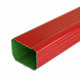 Dauphin aluminium 60 x 80 mm rectangulaire épaisseur 1,5 mm - coloris et longueur au choix Rouge-Carmin