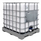 Cuve de stockage 1000l ibc  poche neuve grillage opaque blanche